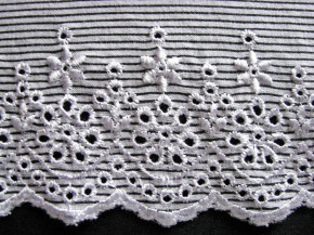 1m bestickte, be-elastische BW-Spitze