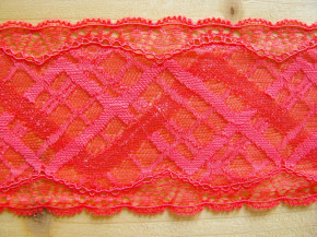 1m elastische Spitze in renoir-rot F1391 Richtung koralle