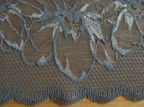 1m elastische XL-Spitze in stahl- und silbergrau Fb0343