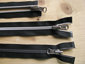 Jacken-Reißverschluss teilbar in schwarz 64cm