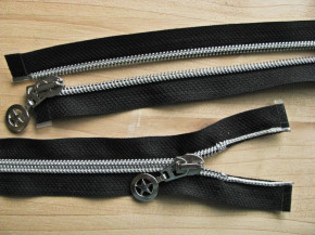 Jacken-Reißverschluss teilbar in schwarz 52cm