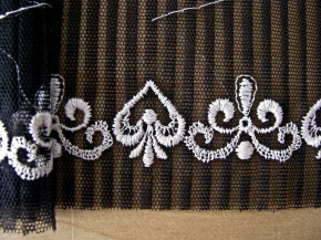 1m bestickte Dessous-Spitze