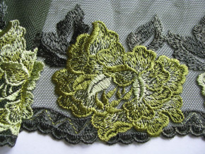 1m elast., bestickte Dessous-Spitze