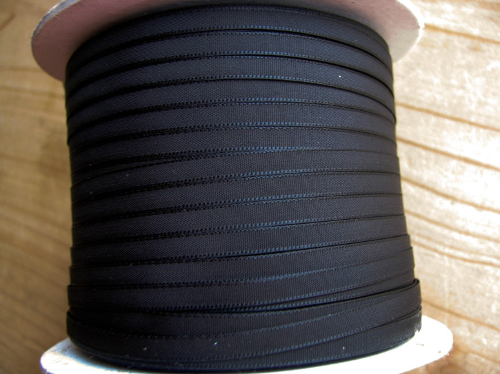 1 Rolle/200m Satin-Schleifchenband in schwarz Fb4000 - 4mm