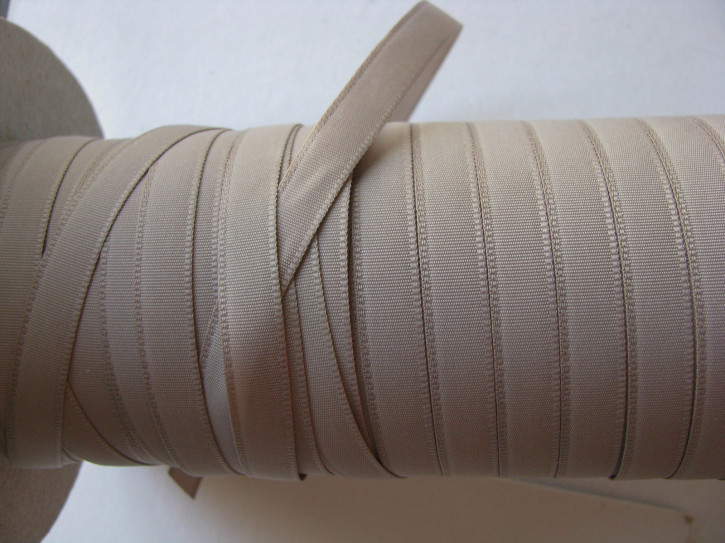 150m/1 Rolle Schleifchenband in taupe Fb1228- 9mm