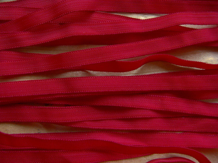10m zartes Gummibändchen in d.kirsch-rot Fb0105-  6mm